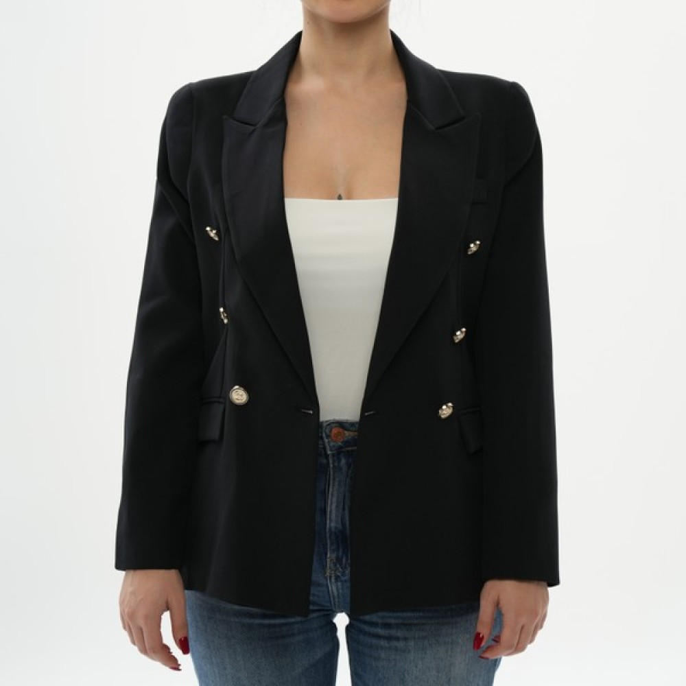 Kumsalina Clothes Siyah Gold Düğmeli Blazer Ceket Bayan Ceket Fiyatı