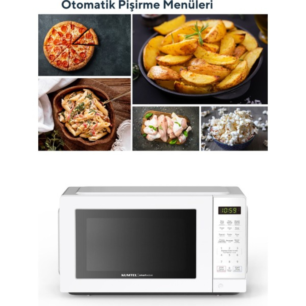 Kumtel Smartwave Dijital Inventer Mikrodalga - Beyaz Mikrodalga Fırınlar Fiyatı