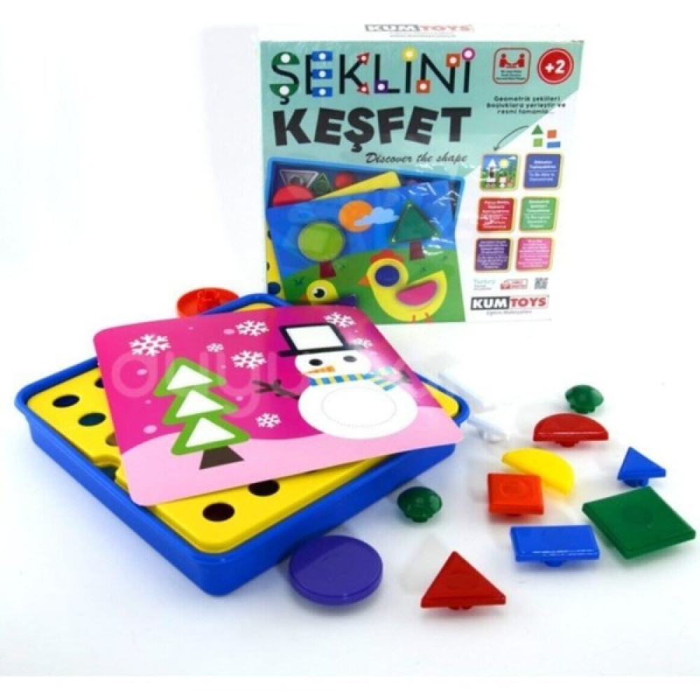 Kumtoys Şeklini Keşfet - Renkli Eğitici Oyuncak Fiyatı