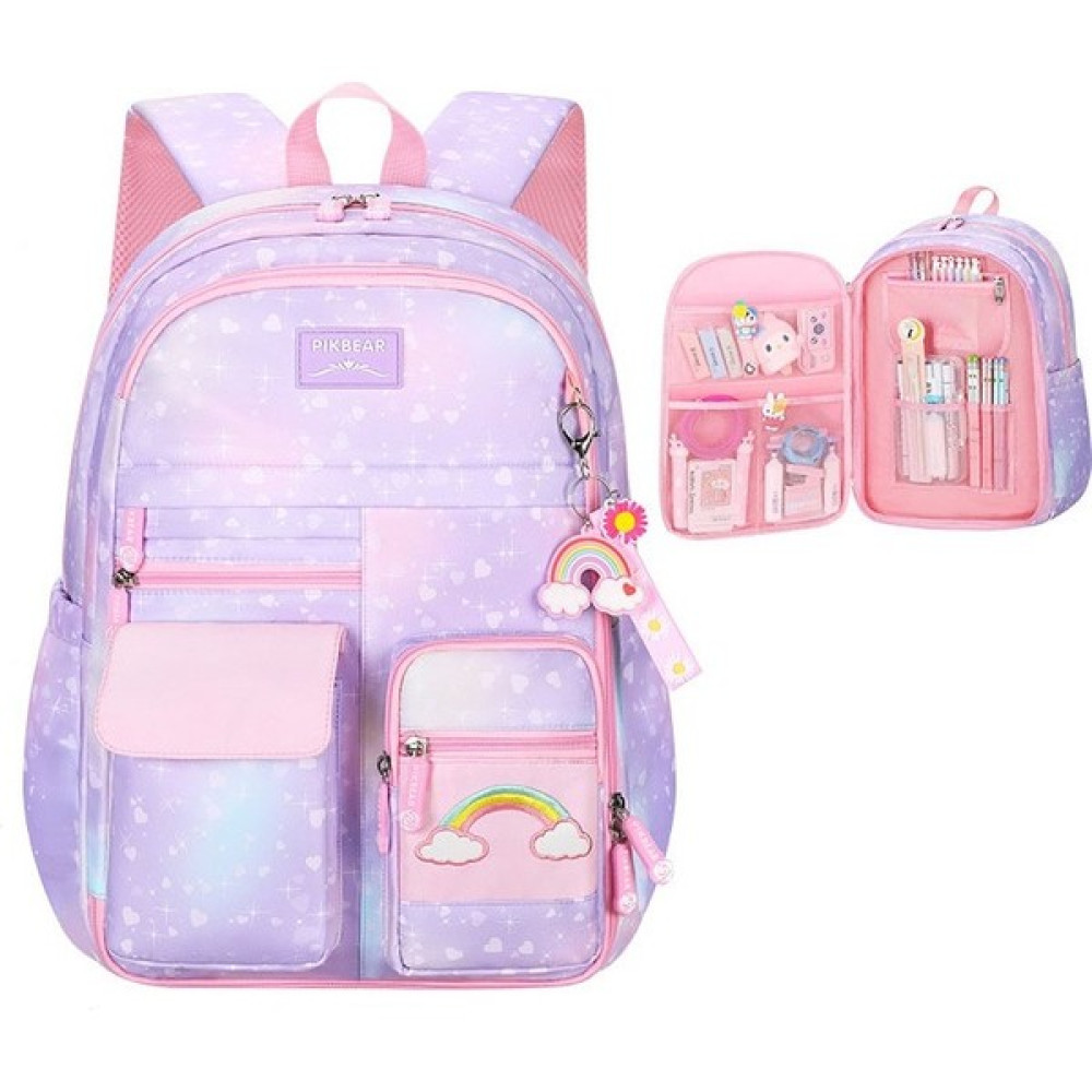 Kuncong Hb Fangqinghao Desenli Çok Bölmeli Büyük Kapasiteli Sırt Çantası - Pembe (Yurt Dışından) Unisex Sırt Çantası Fiyatı
