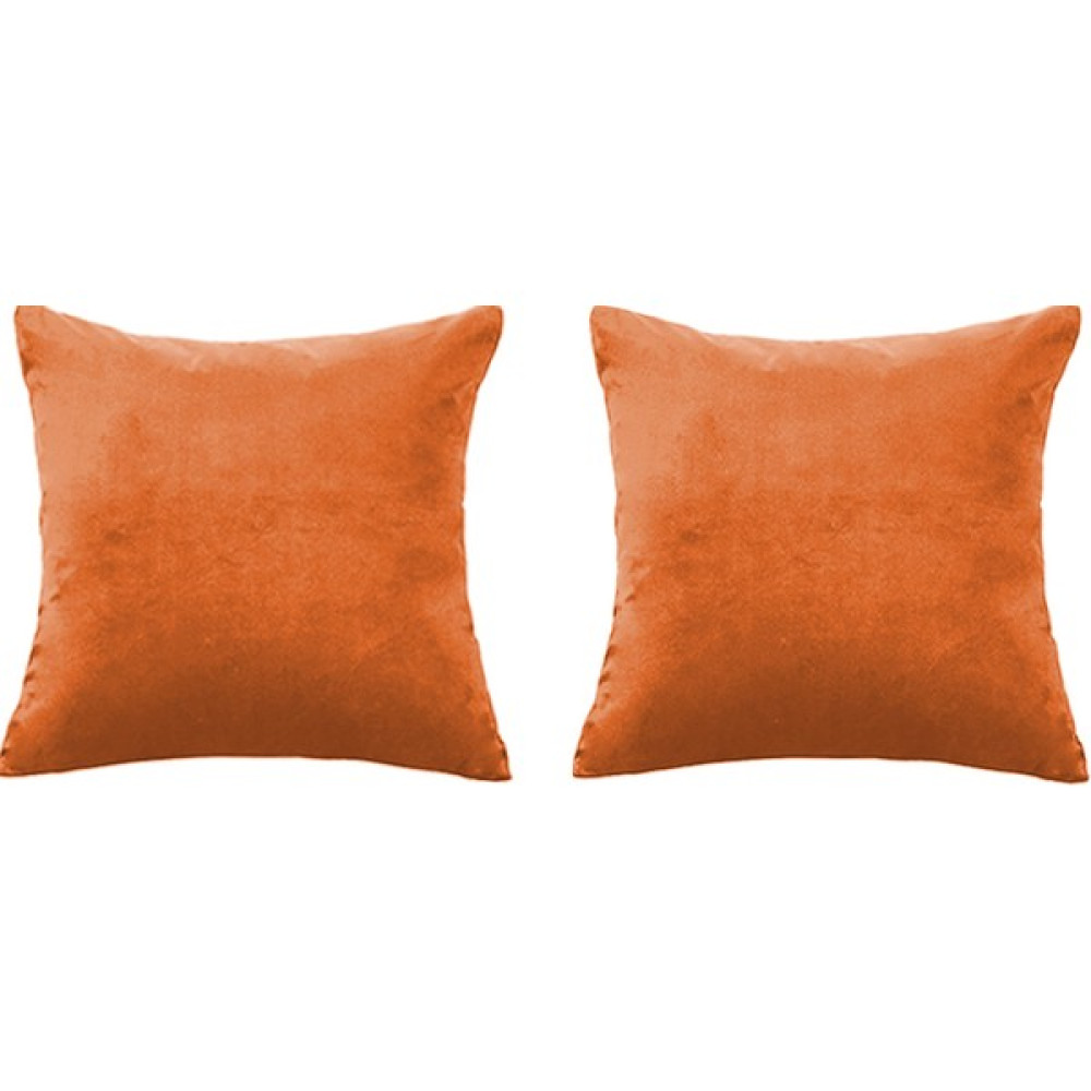 Kunzita Home Kadife Kırlent Yastık 2 Adet Turuncu - 45 x 45 cm Kırlent / Mobilya Yastığı Fiyatı