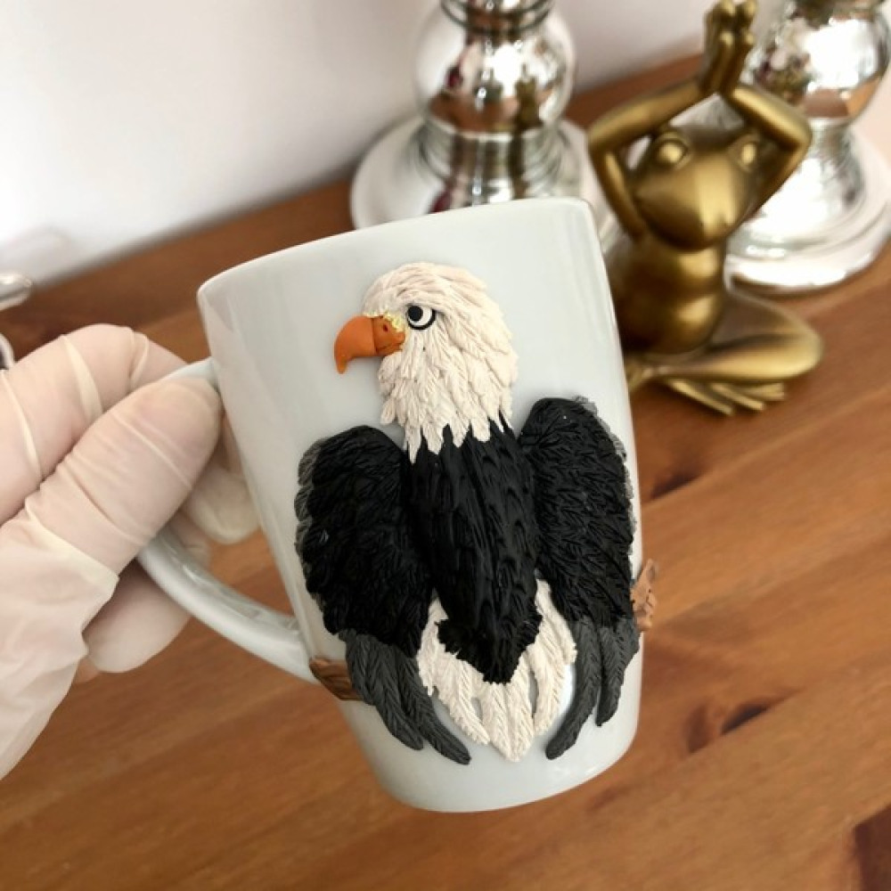 Kupa Cadısı Kartal Kupa | El Yapımı | Seramik Kupa | Polimer Kil Kupa | Hediyelik Kupa | Kahve Kupası | Bjk Taraftarı | Beşiktaş Kupası - 300 ml Fincan / Bardak / Kahve Takımı Fiyatı