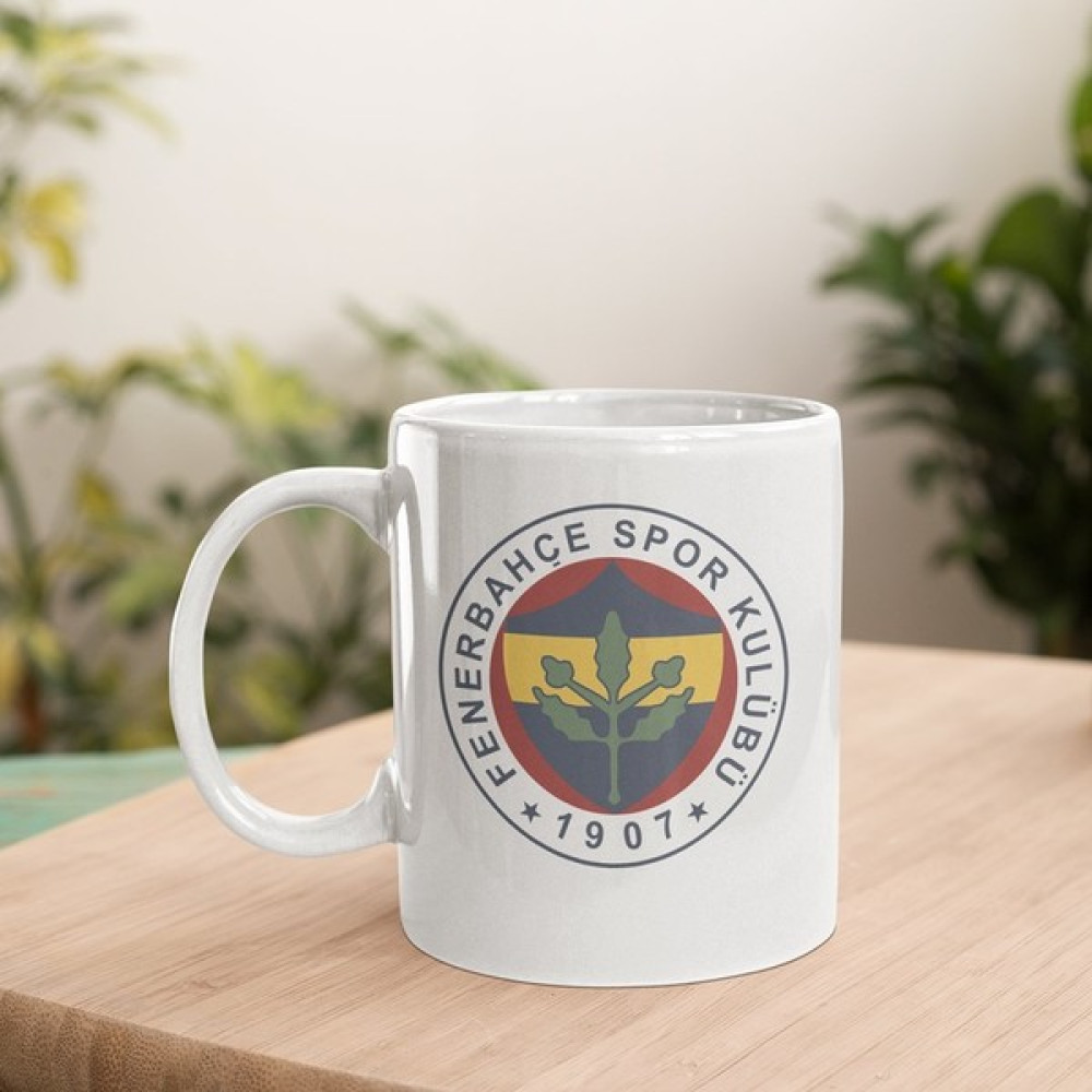 Kupa Dükkanı Fenerbahçe Logo Tasarımlu Seramik Kupa Bardak Fincan / Bardak / Kahve Takımı Fiyatı