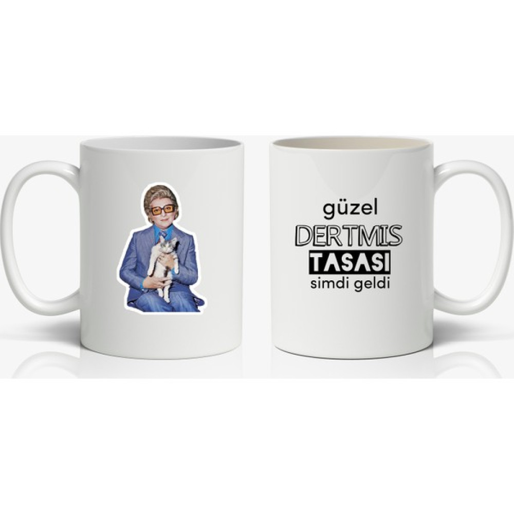 Kupgade Zeki Müren Güzel Dertmiş Tasası Şimdi Geldi Fincan / Bardak / Kahve Takımı Fiyatı
