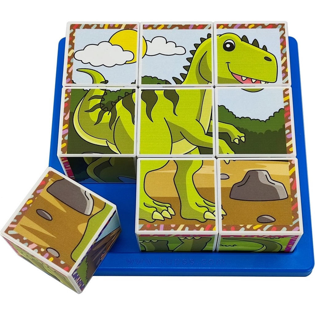 Küpss Dinozorlar Puzzle Seri 1 - (9 Küp 6 Dinazor Yapboz) Anne Bebek Oyuncak Fiyatı