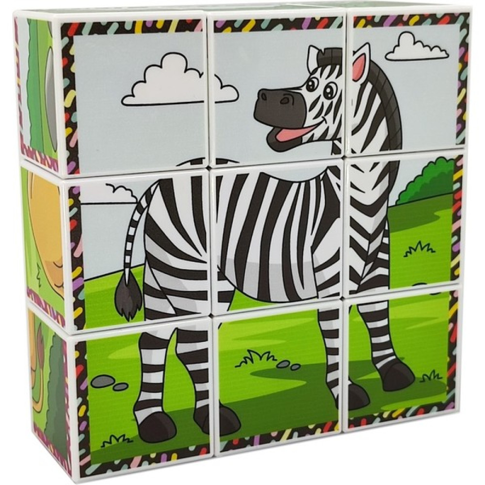 Küpss Safari Hayvanları Manyetik Yapboz (9 Mıknatıslı Küp 6 Puzzle) Eğitici Oyuncak Fiyatı