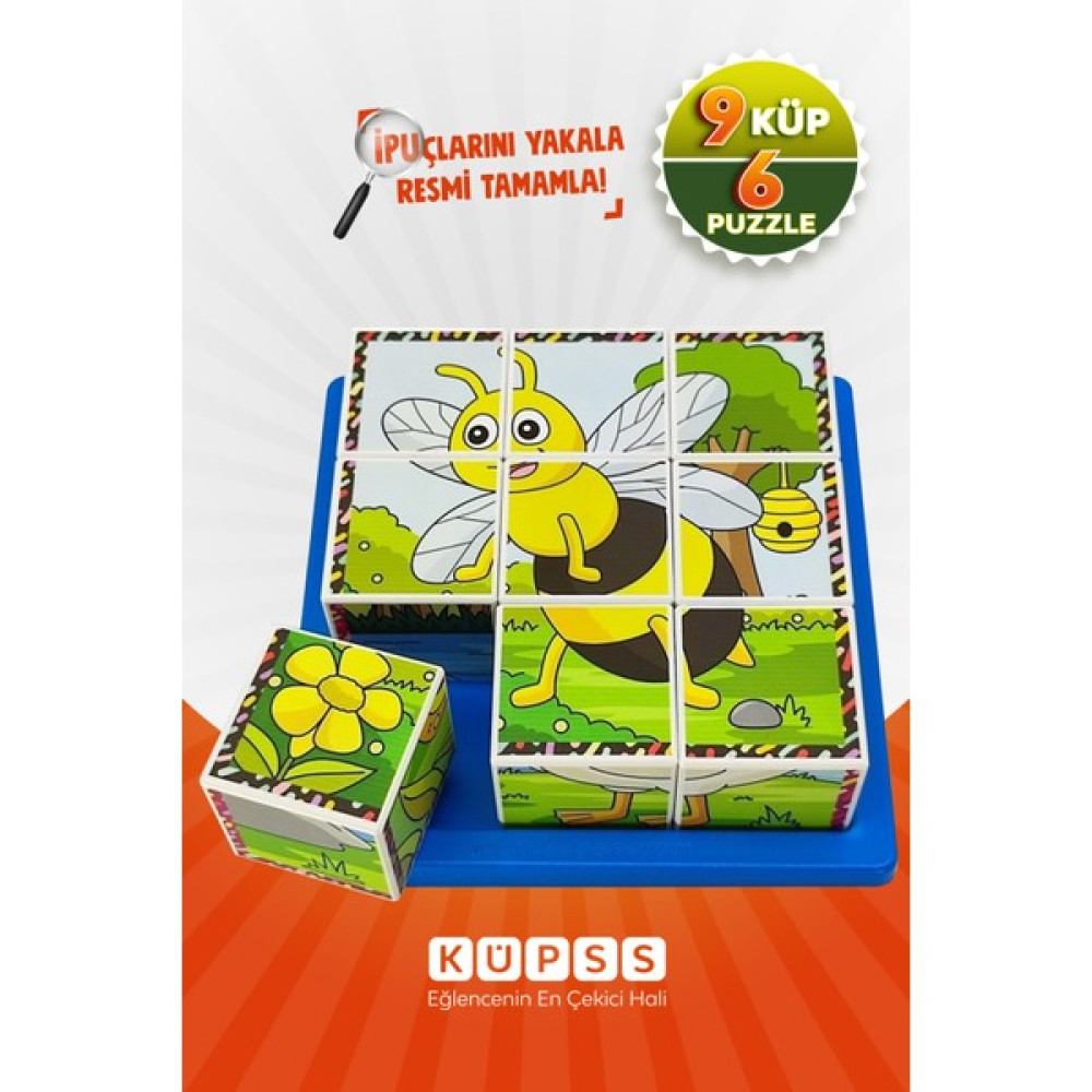 Küpss Uçan Hayvanlar Yapboz - 9 Küp 6 Puzzle Eğitici Oyuncak Fiyatı