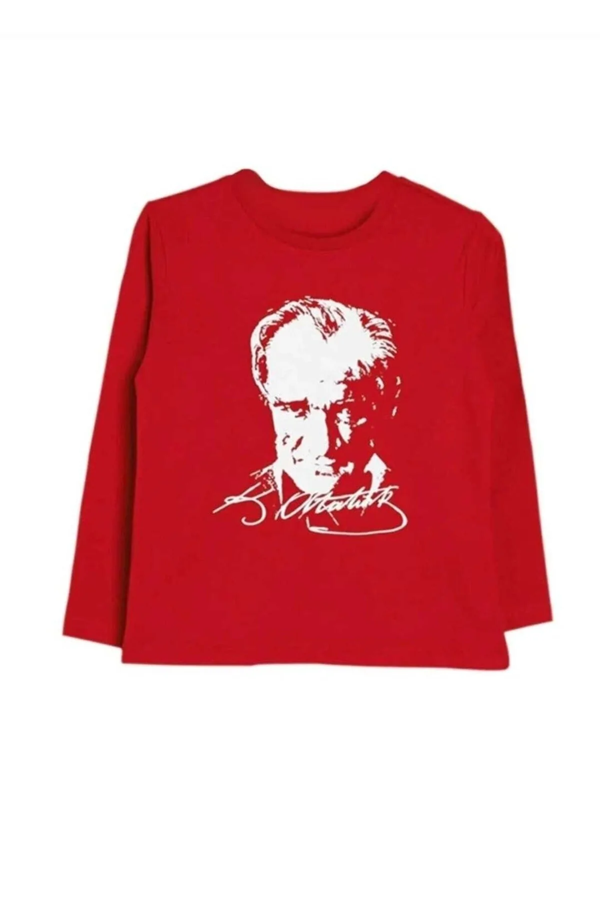KURAFF Atatürk Uzun Kollu Penye Süper Kaliteli 23 Nisan 29 Ekim Atatürk Uzun Kol Tişört 5 Yaş Beden" Bayan T-shirt Fiyatı