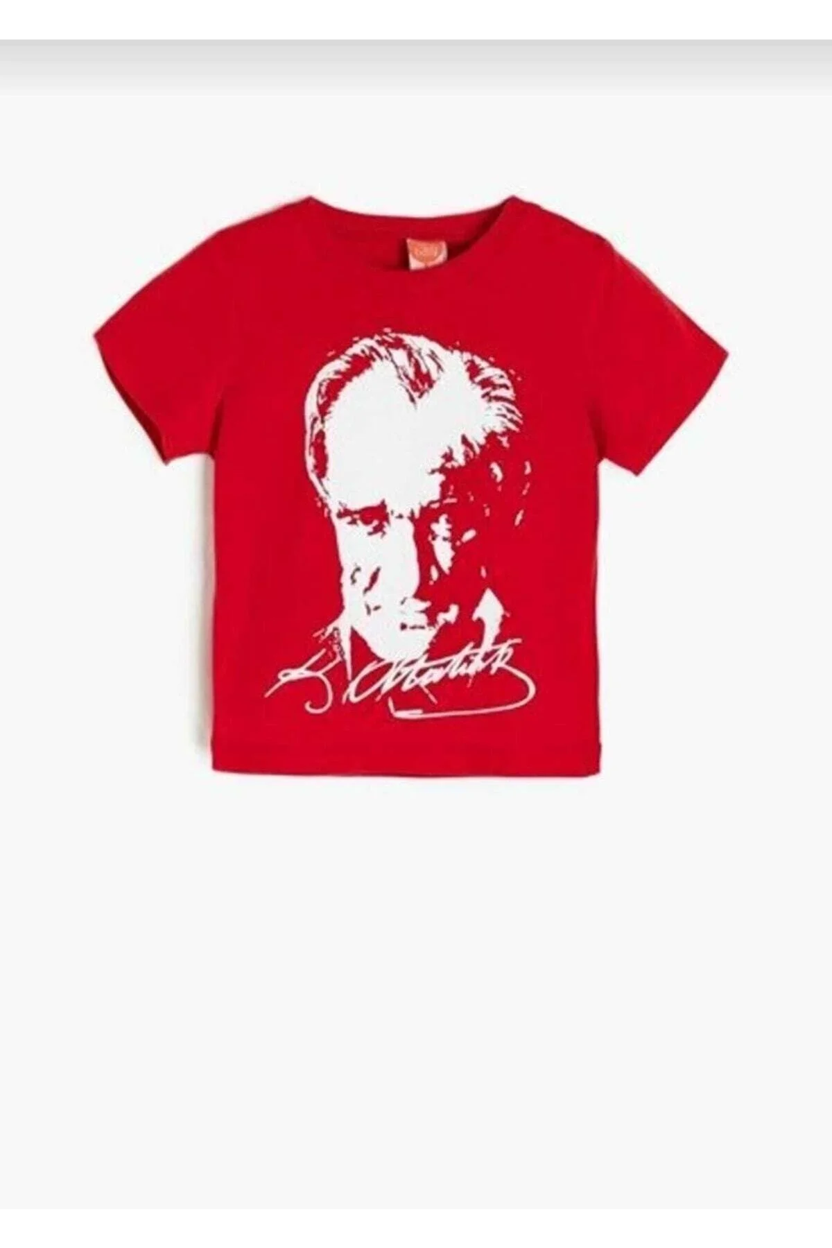 KURAFF Unısex 23 Nisan 29 Ekim 10 Kasım 19 Mayıs Gösteri Kostüm Atatürk Baskılı Kırmızı Kısa Kol T-shırt 12 Yaş Beden" Bayan T-shirt Fiyatı