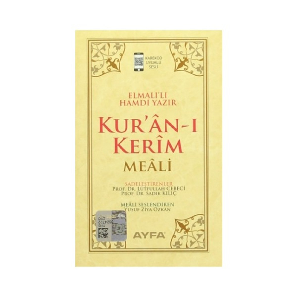 Kur'an-ı Kerim Meali Cep Boy (Ayfa 108) - Elmalılı Muhammed Hamdi Yazır İnceleme Kitapları Fiyatı
