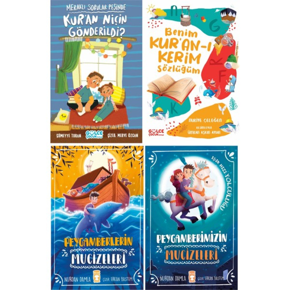 Kur'an Niçin Gönderildi? - Benim Kur'an-ı Kerim Sözlüğüm - Peygamberlerimizin Mucizeleri - Peygamberlerin Mucizeleri 4 Kitap Okul Öncesi Eğitici & Öğretici Kitaplar Fiyatı