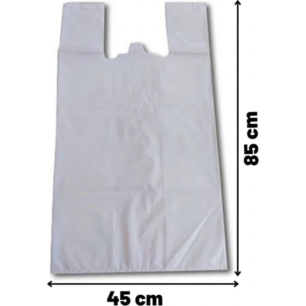 Kurban Poşeti Beyaz, 45X85 Cm, 10 Adet - Kalın Sızdırmaz Et -Eşya Taşıma Poşeti - Atlet Tipi Saplı Diğer Fiyatı