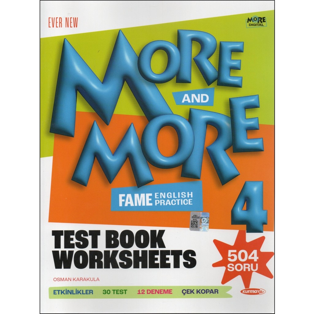 Kurmay Elt More And More 4.sınıf Worksheets Test Book Diğer Fiyatı