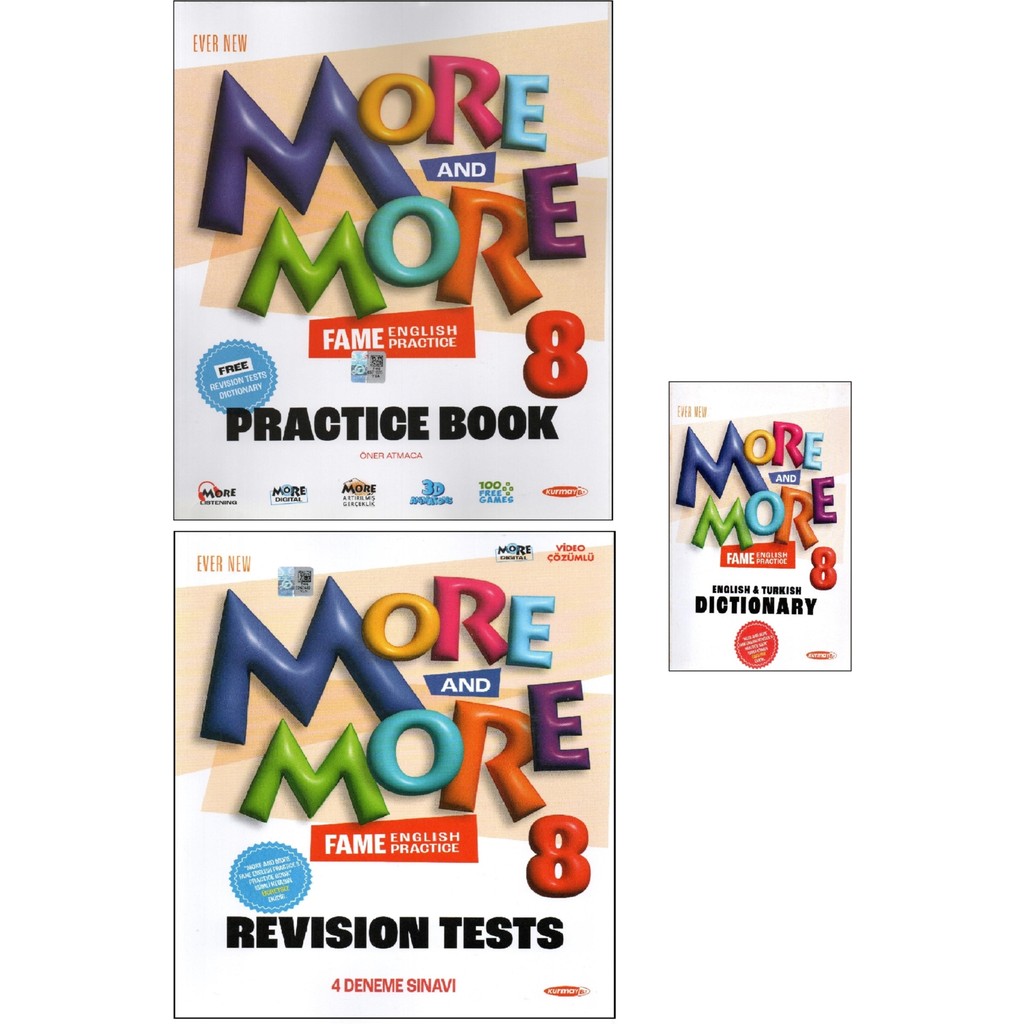 Kurmay Elt More And More 8. Sınıf Practıce Book & Revısıon Test & Dıctıonary (3 Lü Set) Diğer Fiyatı