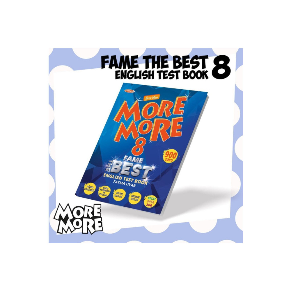 Kurmay More And More 8 Sınıf Fenomen Fame The Best Test Book Lgs Fatma Uyar Yardımcı Kitaplar Fiyatı