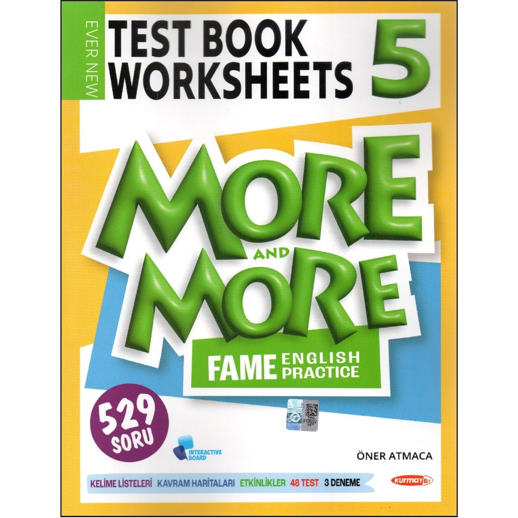Kurmay Yayınları 5. Sınıf More And More Testbook Worksheets 144 Sayfa Ciltli Eğitim Seti Diğer Fiyatı