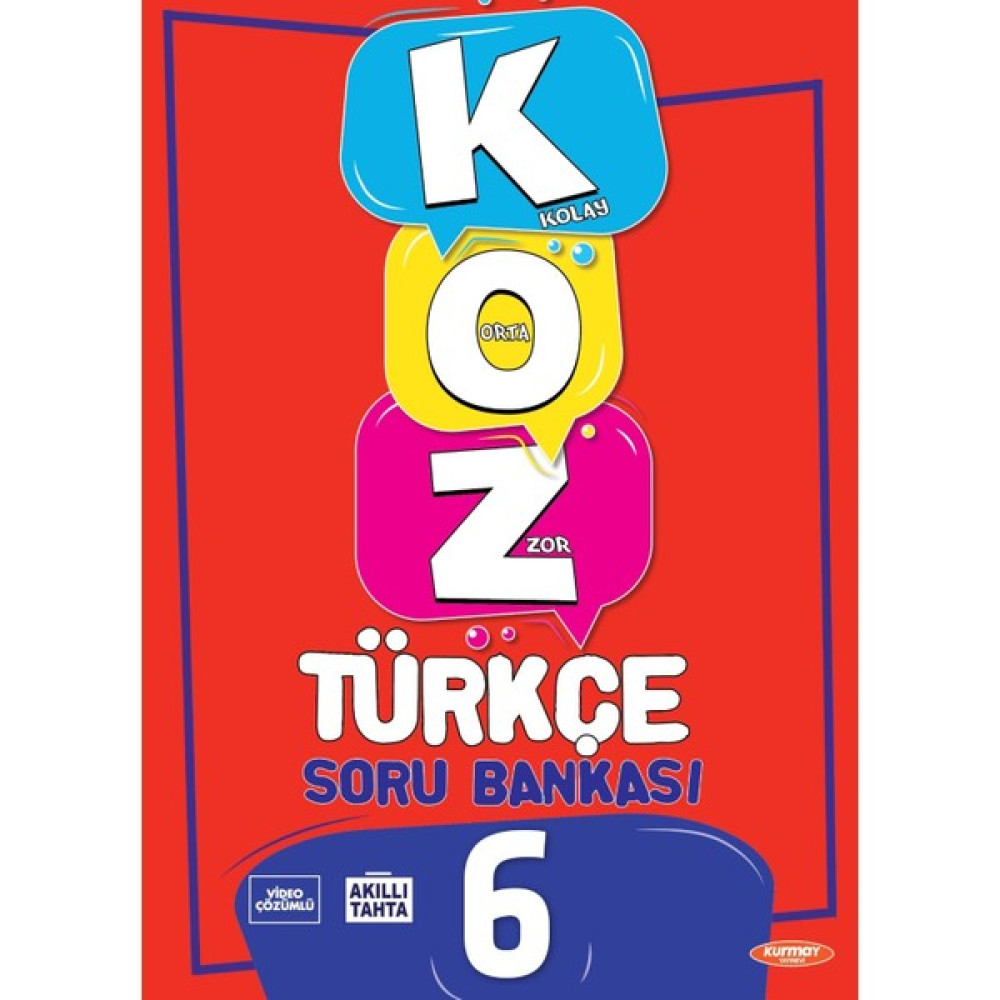 Kurmay Yayınları 6. Sınıf Koz Türkçe Soru Bankası Türkçe Fiyatı