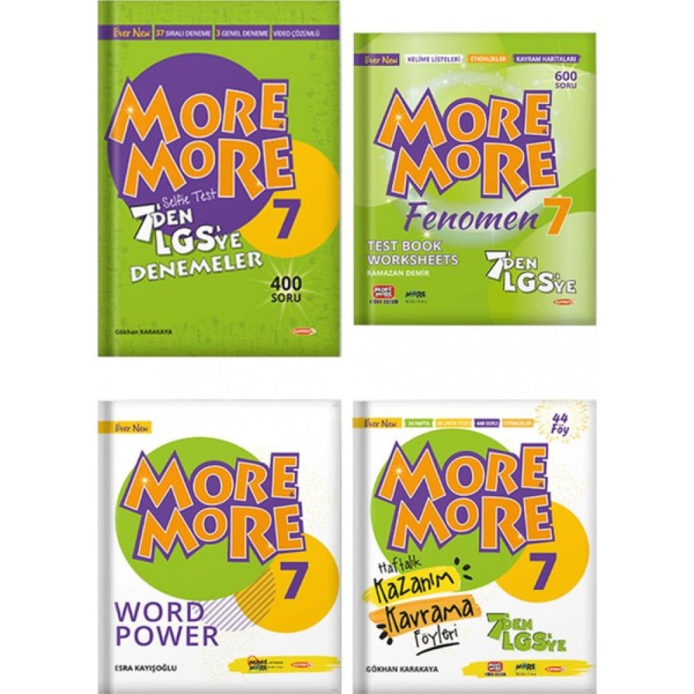 Kurmay Yayınları 7. Sınıf More & More 4'lü Set - Kurmay Elt Yayınları Kaynak Kitapları Fiyatı