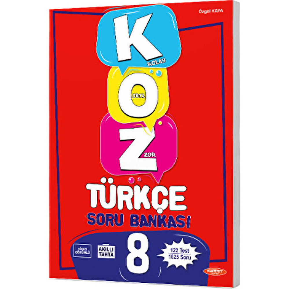 Kurmay Yayınları 8. Sınıf Koz Türkçe Soru Bankası Türkçe Fiyatı