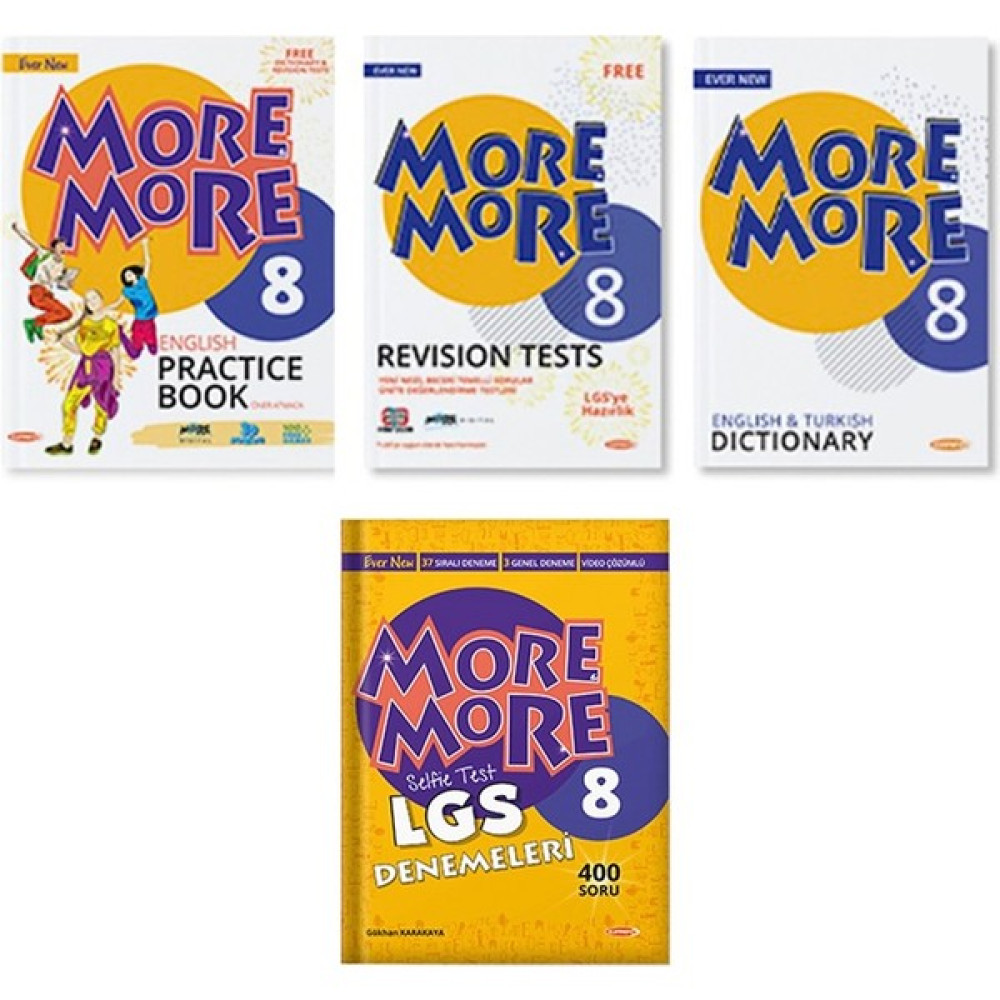 Kurmay Yayınları 8. Sınıf More And More Practice Book + Selfie Test Set 2 Kitap 2022 - Ders Sınav Kitapları Fiyatı