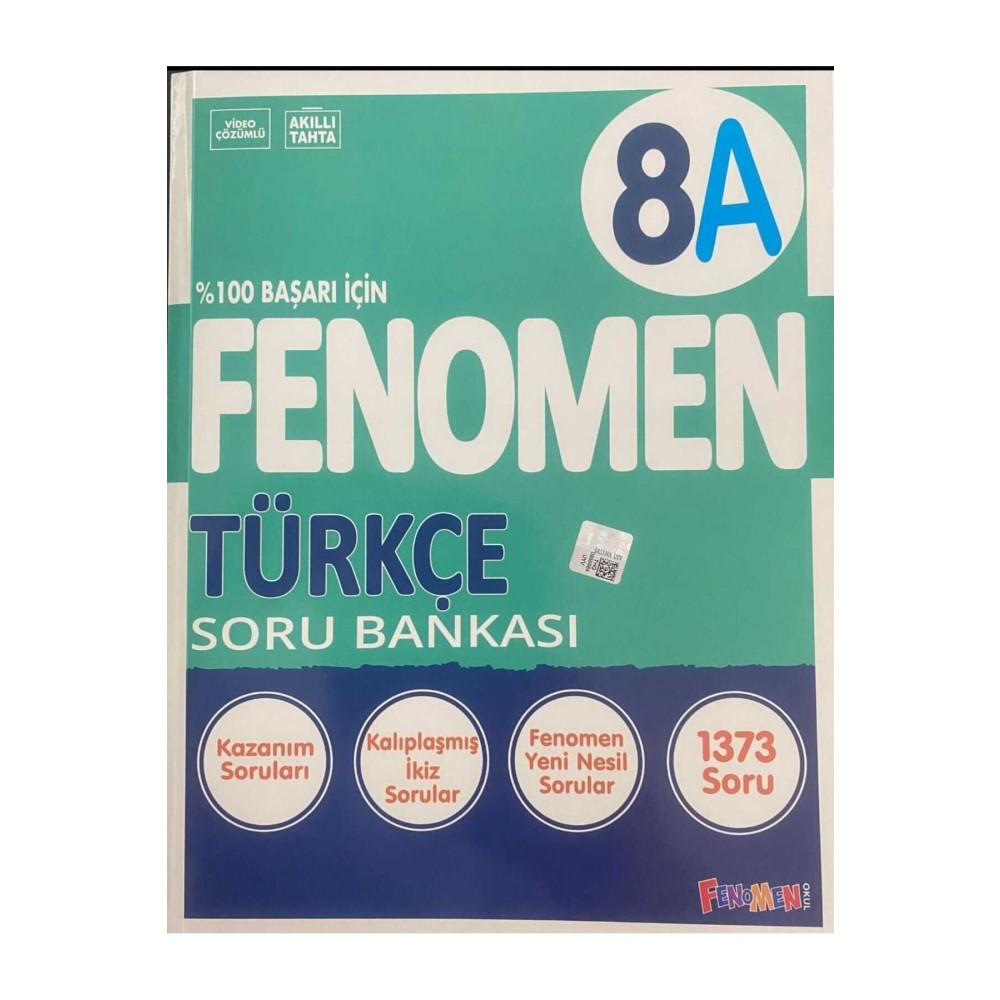 Kurmay Yayınları FENOMEN 8 TÜRKÇE (A) SORU BANKASI YENİ KAPAK Yardımcı Kitaplar Fiyatı