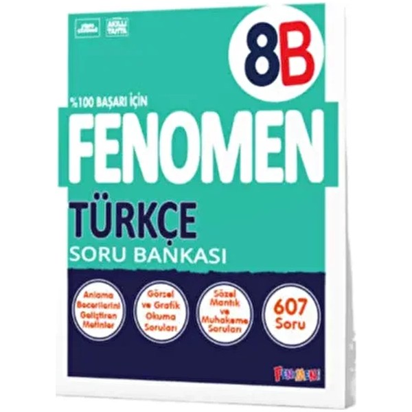 Kurmay Yayınları Fenomen Okul 8. Sınıf Türkçe Soru Bankası (B) / 9786057790729 Mart 2024 basım - Tekil Ürün Diğer Fiyatı