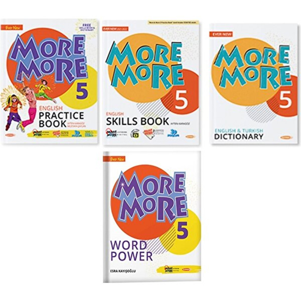 Kurmay Yayınları Kurmay Elt 5. Sınıf More And More Practice Book + Word Power Set 2 Kitap 2022 Kaynak Kitapları Fiyatı