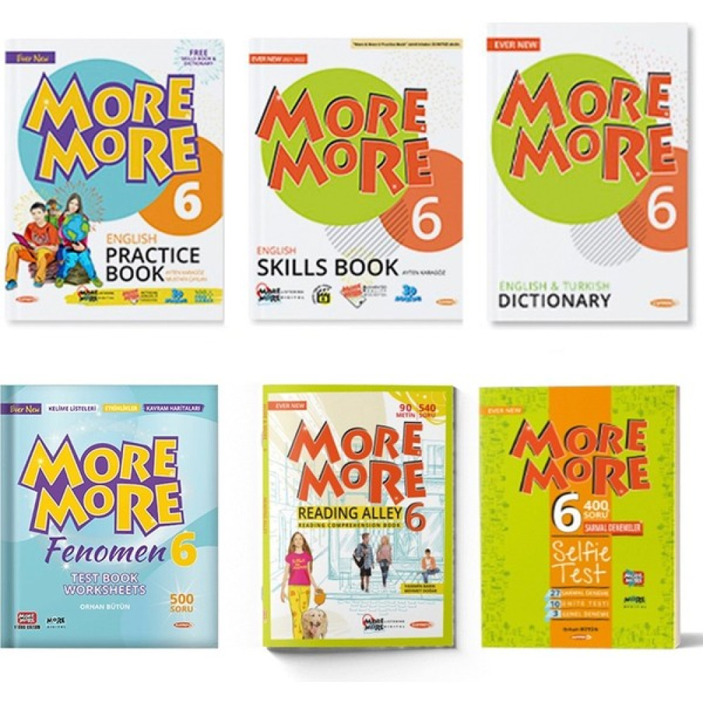 Kurmay Yayınları Kurmay Elt 6. Sınıf More And More Practice Book + Test Book + Reading Alley + Selfie Test Set 4 Kitap 2022 Kaynak Kitapları Fiyatı