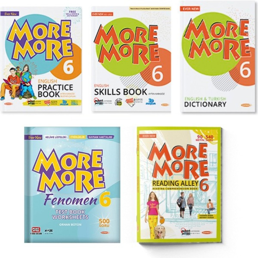 Kurmay Yayınları Kurmay Elt 6. Sınıf More And More Practice Book + Test Book + Reading Alley Set 3 Kitap 2022 Kaynak Kitapları Fiyatı