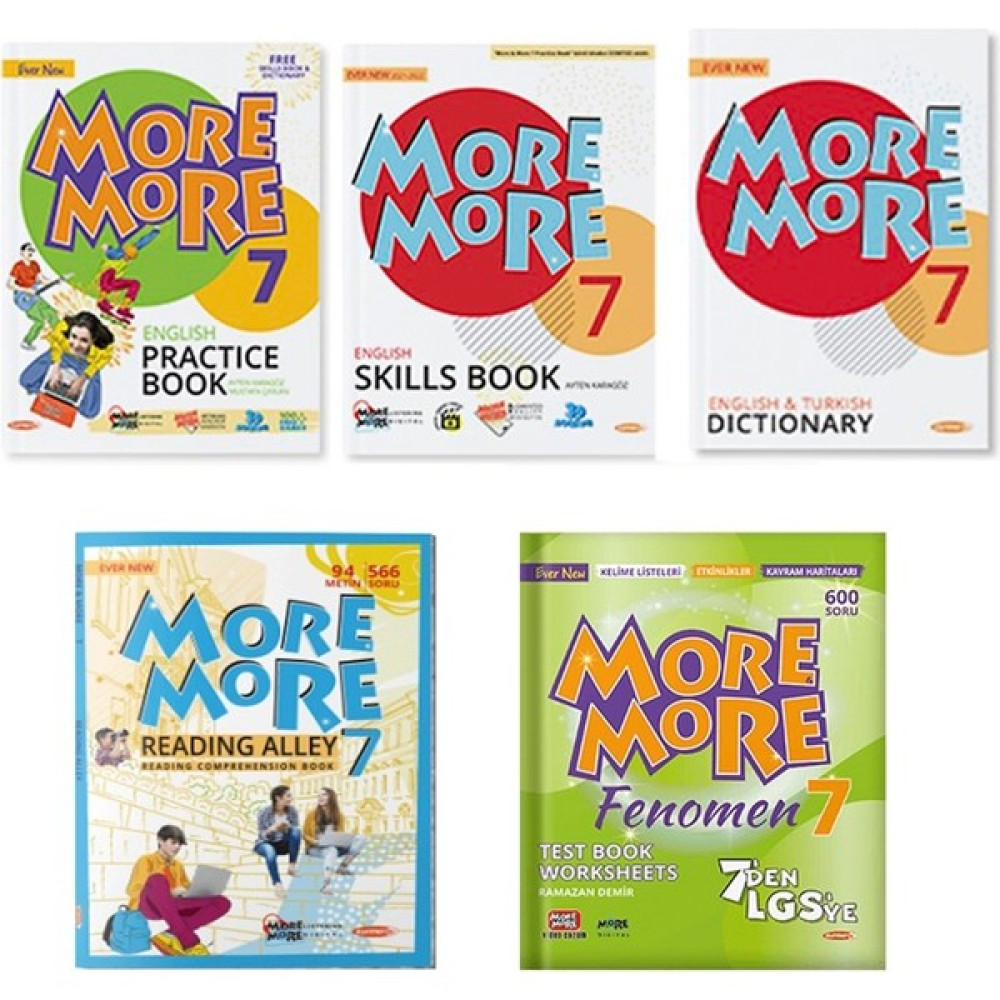 Kurmay Yayınları Kurmay Elt 7. Sınıf More And More Practice Book + Reading Alley + Test Book Set 3 Kitap 2022 Kaynak Kitapları Fiyatı