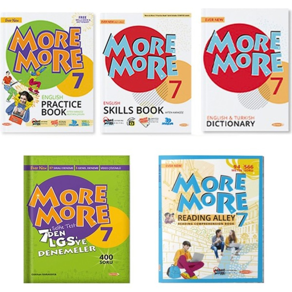Kurmay Yayınları Kurmay Elt 7. Sınıf More And More Practice Book + Selfie Test + Reading Alley Set 3 Kitap 2022 Kaynak Kitapları Fiyatı