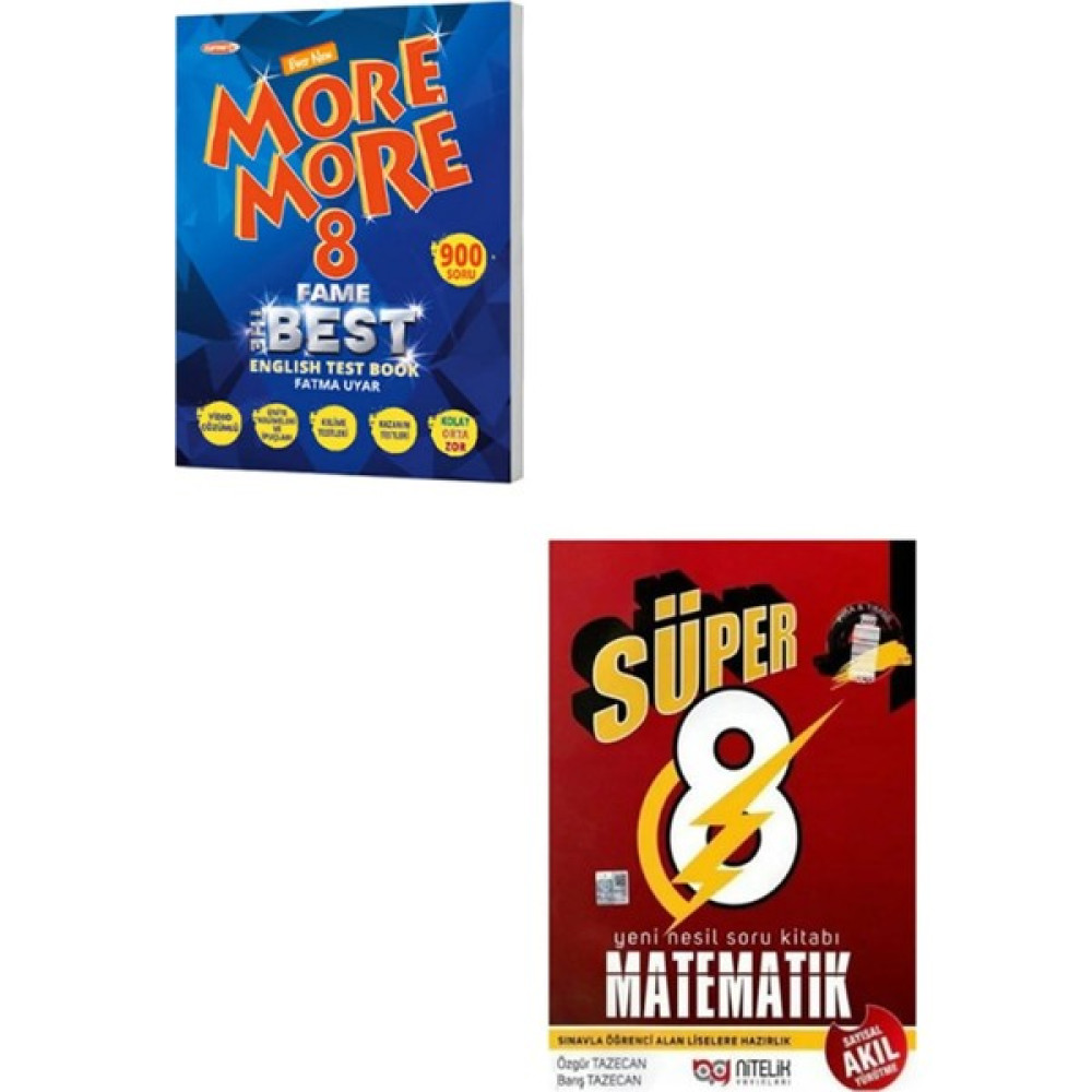 Kurmay Yayınları Kurmay Elt More And More 8. Sınıf Fame Fenomen English Test Book +Nitelik 8 Lgs Süper Matematik Soru Kitabı Yabancı Dil Öğretici Kitaplar ve Eğitim Setleri Fiyatı
