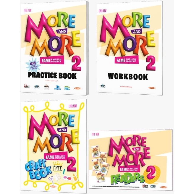 Kurmay Yayınları More&more 2. Sınıf Practice Book & Workbook & Readers & Craft Book Diğer Fiyatı