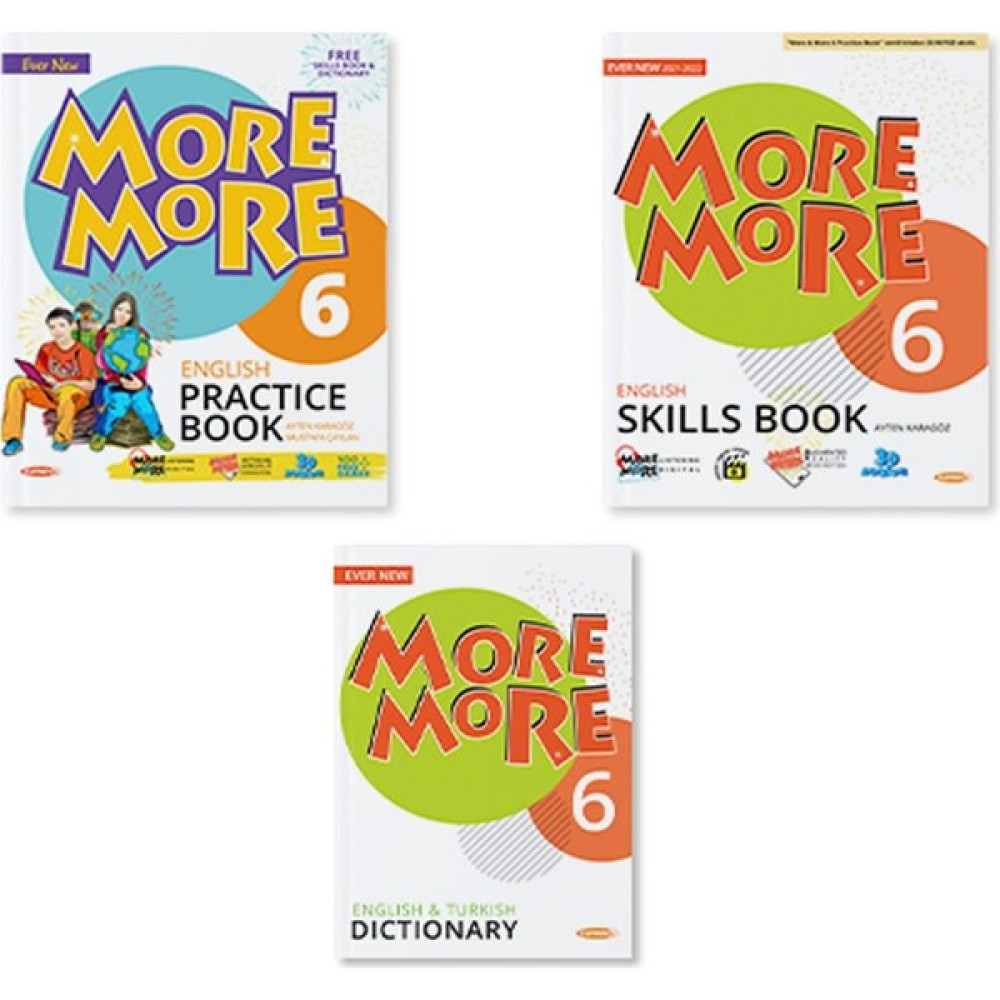 Kurmay Yayınları More&More 6. Sınıf Practıce Book & Dıctıonary & Skills Book (3’ Lü Set) Yabancı Dil Kitapları Fiyatı