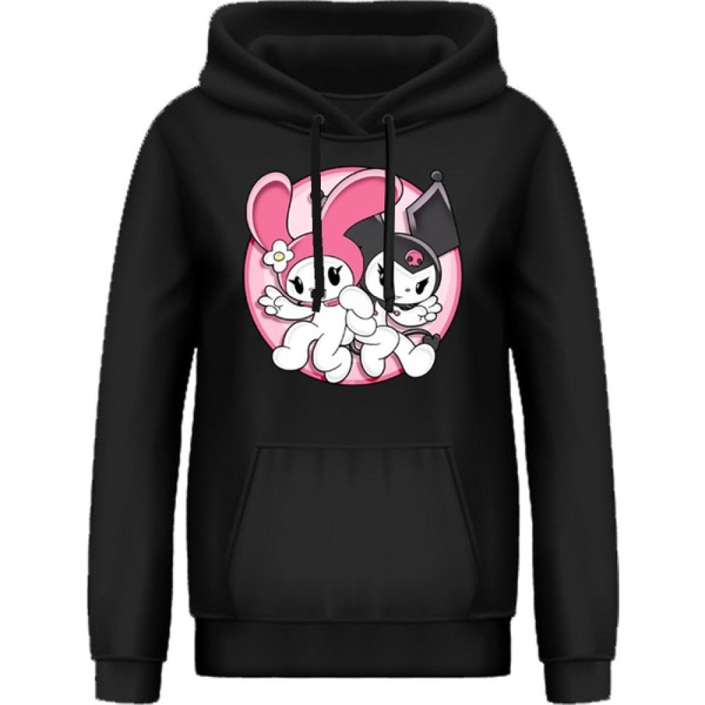 Kuromi And My Melody Party Tasarım Unisex Sweatshirt Erkek Sweatshirt Fiyatı