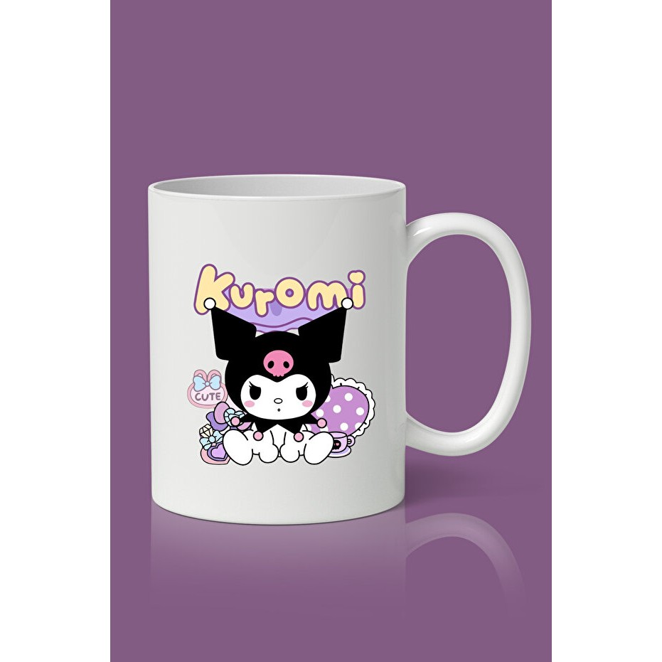 Kuromi Baskılı Kupa Bardak - 1 Adet - 330 ml Fincan / Bardak / Kahve Takımı Fiyatı