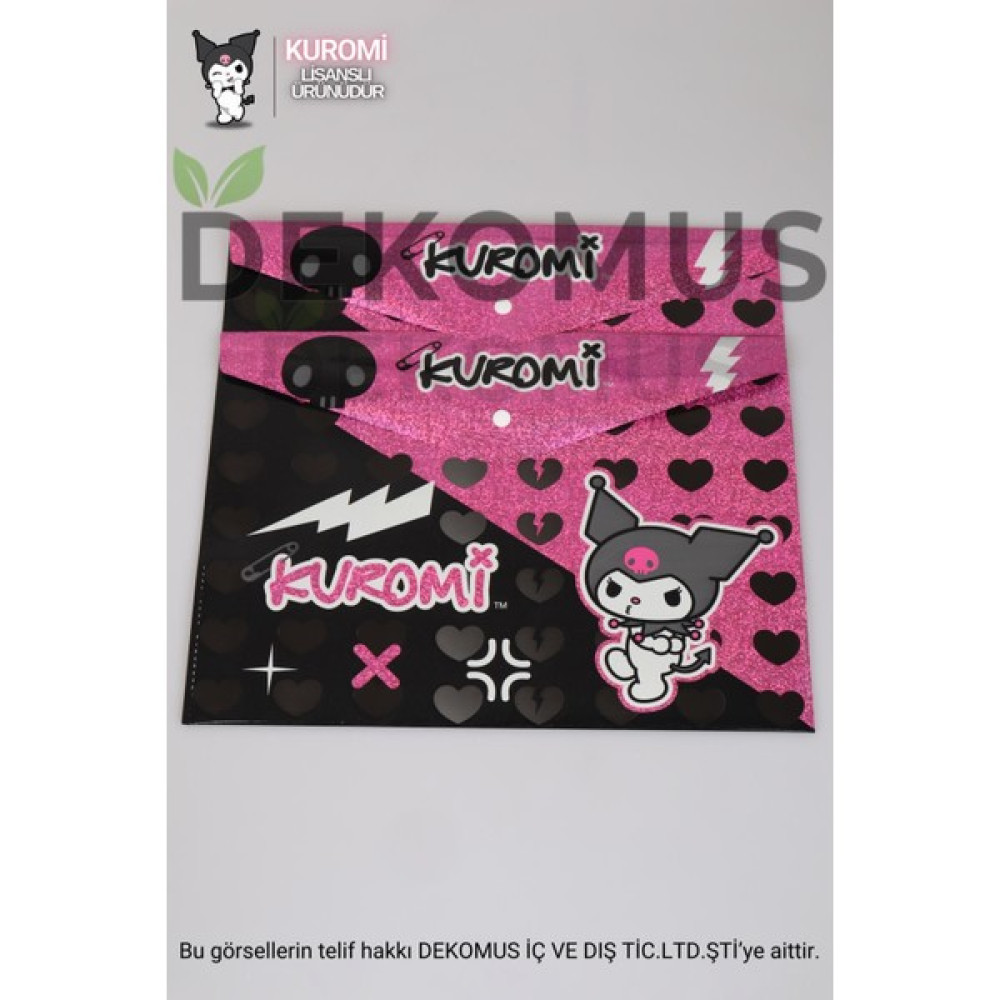Kuromi Lisanslı Kuromı 2'li Çıtçıtlı Dosya - 12M-Krem - 1 Dosya Fiyatı