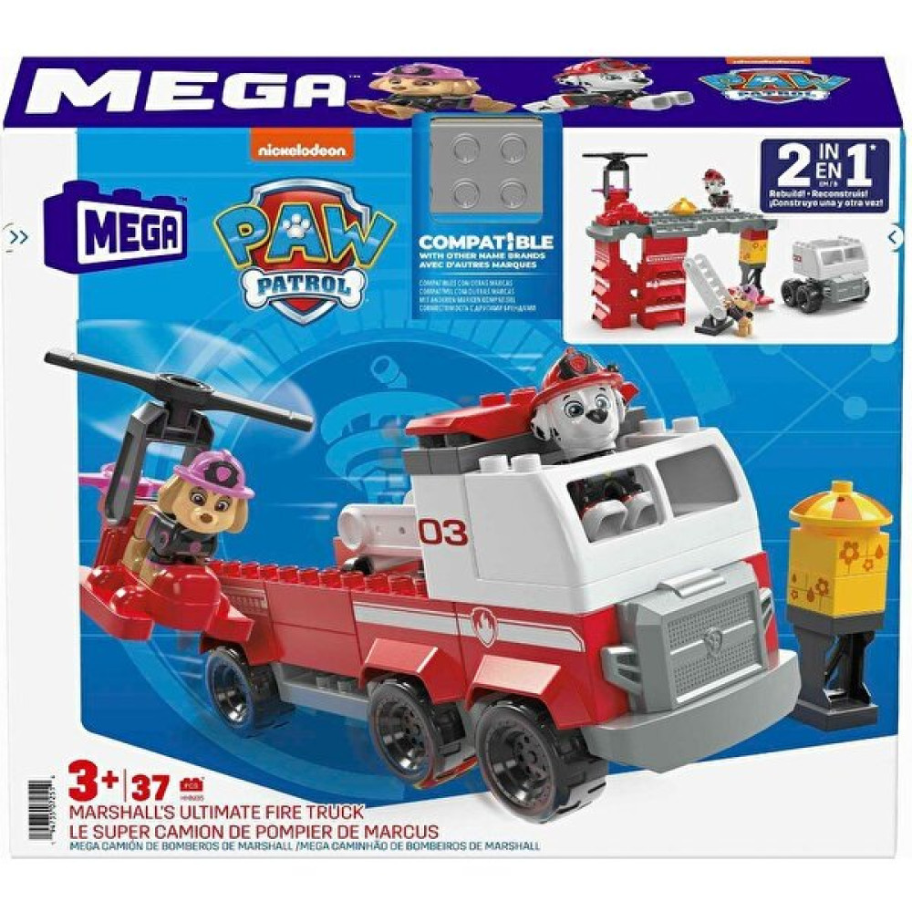 Kurra Store HHN05 Mega Paw Patrol Marshallın Büyük Itfaiye Aracı Legolar ( Yapım Oyuncakları ) Fiyatı