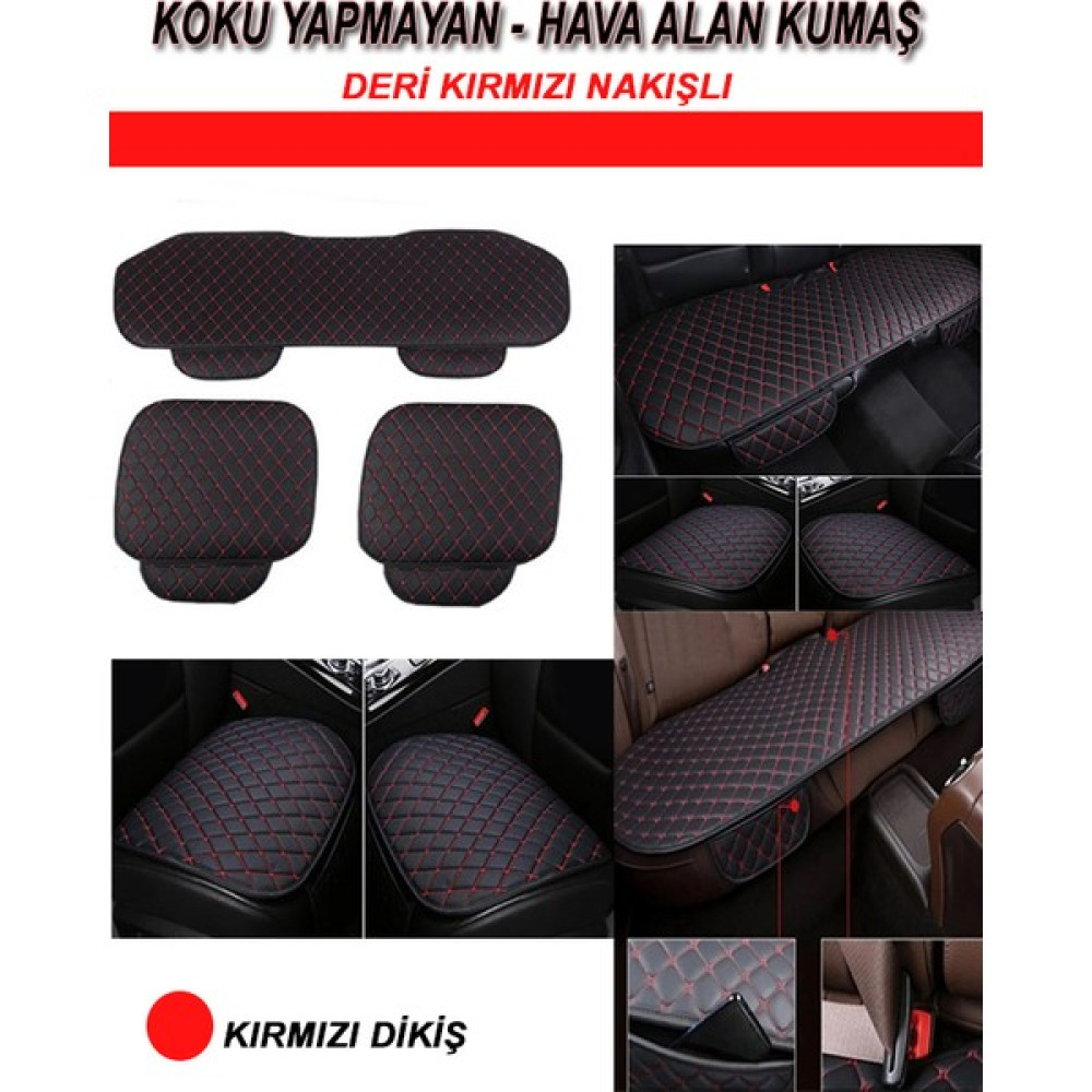Kurra Store Toyota Land Cruıser 3lu Koltuk Minderi Siyah Kırmızı - Siyah - Kırmızı Oto Boyaları Fiyatı