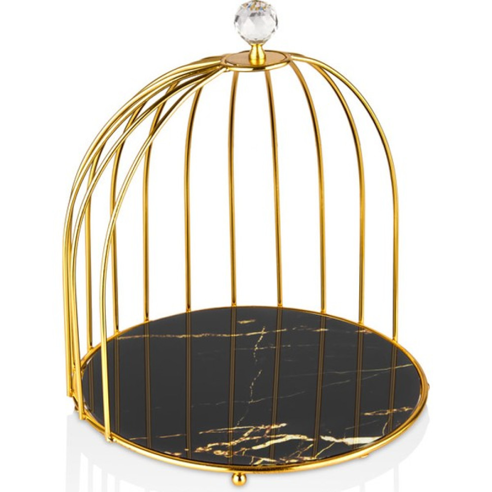 Kurt Home Kafes Sunumluk Tek Katlı 25 Cm-Gold Kaplama Nİ21KFS001 - 1 - Siyah Mutfak Gereçleri Fiyatı