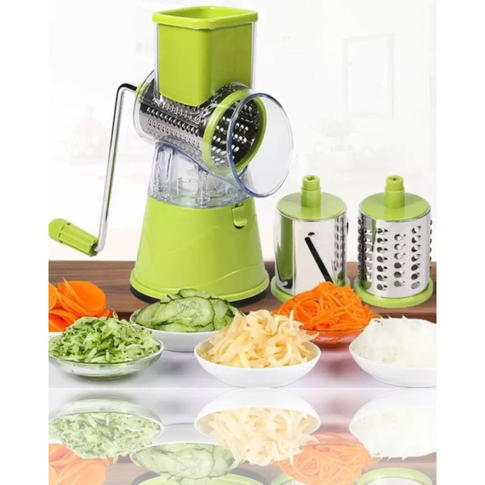 Kurt Home Pratik 3 Farklı Döner Bıçağı El Rondosu - Yeşil Doğrayıcılar / Rondolar Fiyatı