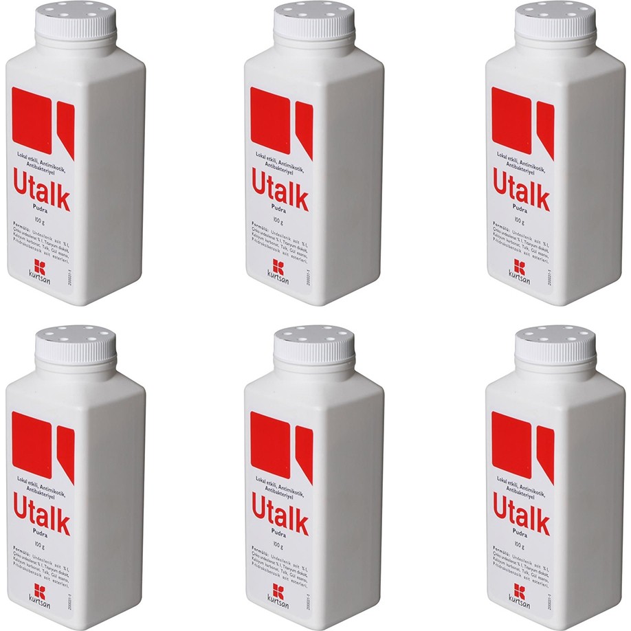 Kurtsan Utalk Pudra Hassas Ciltler İçin Etkili 6 Adet 100 g Beyaz Renkli Bebek Pudra Fiyatı