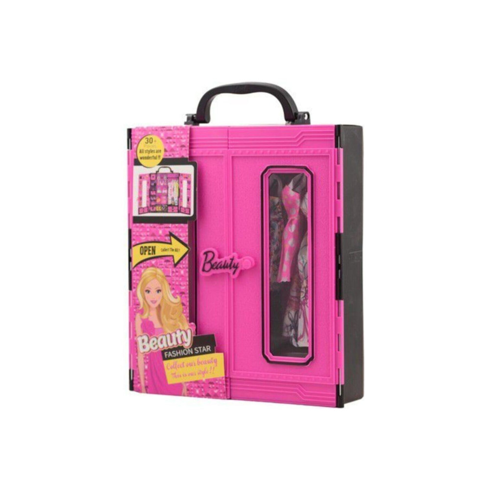 KurtToys Barbie Bebek Beauty Elbise Takı Gardrop Seti 30 Parça Gardolap Oyuncak Bebek Oyuncakları Fiyatı