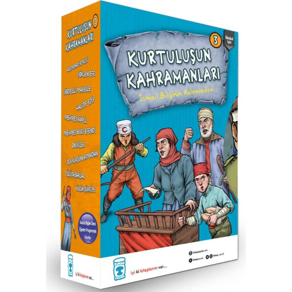 Kurtuluşun Kahramanları 3 Set (10 Kitap) - Ismail Bilgin Çocuk Roman Fiyatı