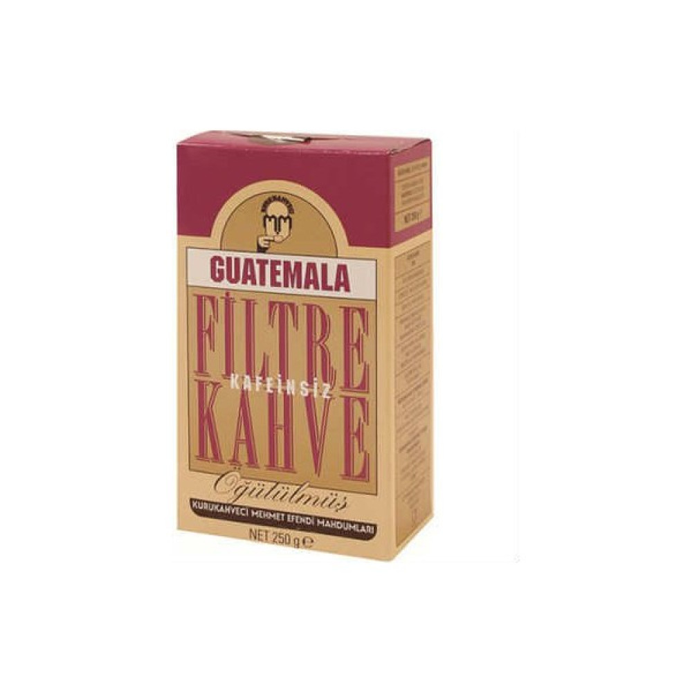 Kurukahveci Mehmet Efendi Guatemala Filtre Kahve (Kafeinsiz) 250 gr Vakum Torba Kahve Fiyatı
