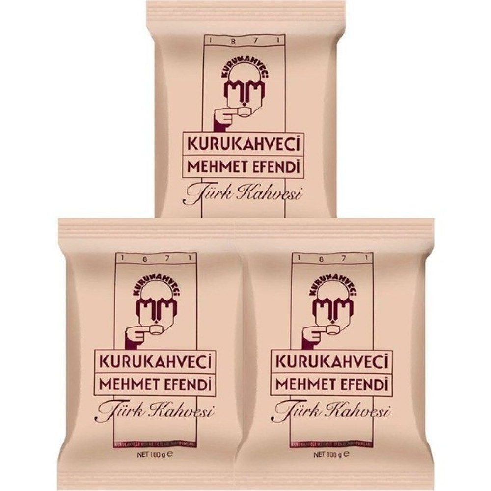 Kurukahveci Mehmet Efendi Türk Kahvesi 100 gr x 3 - 300 gr Kahve Fiyatı