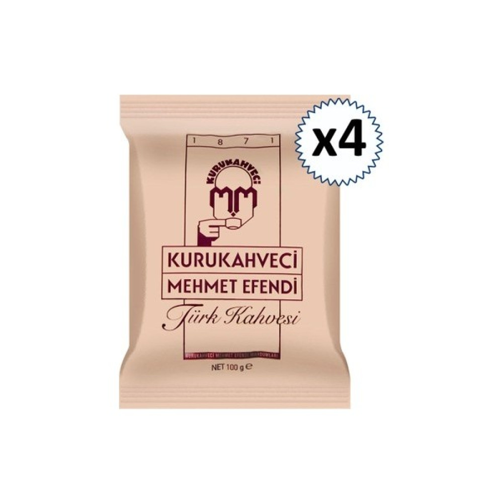 Kurukahveci Mehmet Efendi Türk Kahvesi 100 gr x 4'lü Kahve Fiyatı