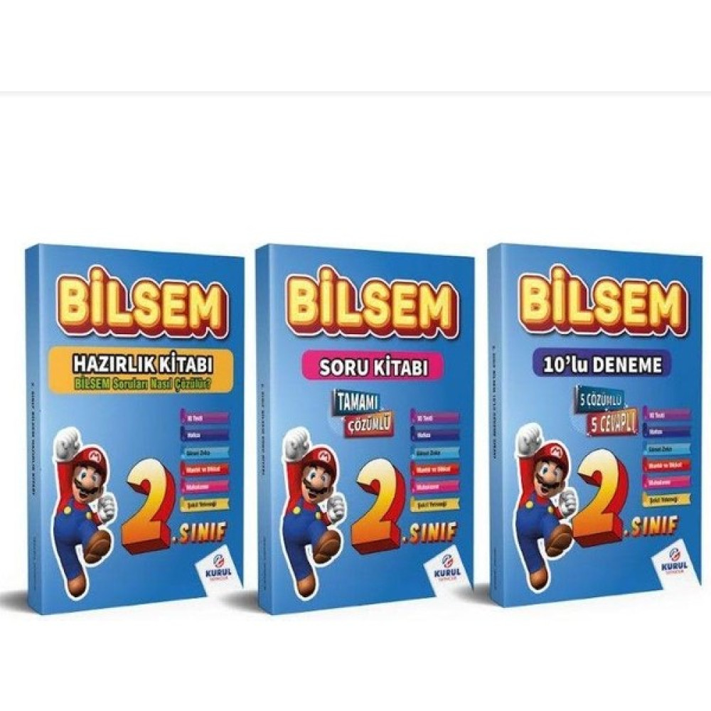 Kurul Yayıncılık 2. Sınıf Bilsem Hazırlık Seti Konu Soru Deneme 3'lü Set Kaynak Kitapları Fiyatı
