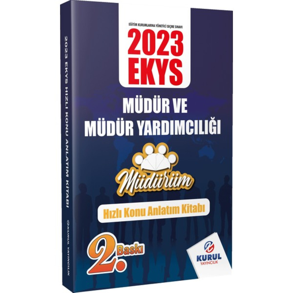 Kurul Yayıncılık 2023 Ekys Müdür ve Müdür Yardımcılığı Zamanım Az Diyenlere Hızlı Tekrar Kitabı Görevde Yükselme Sınavları Kitapları Fiyatı
