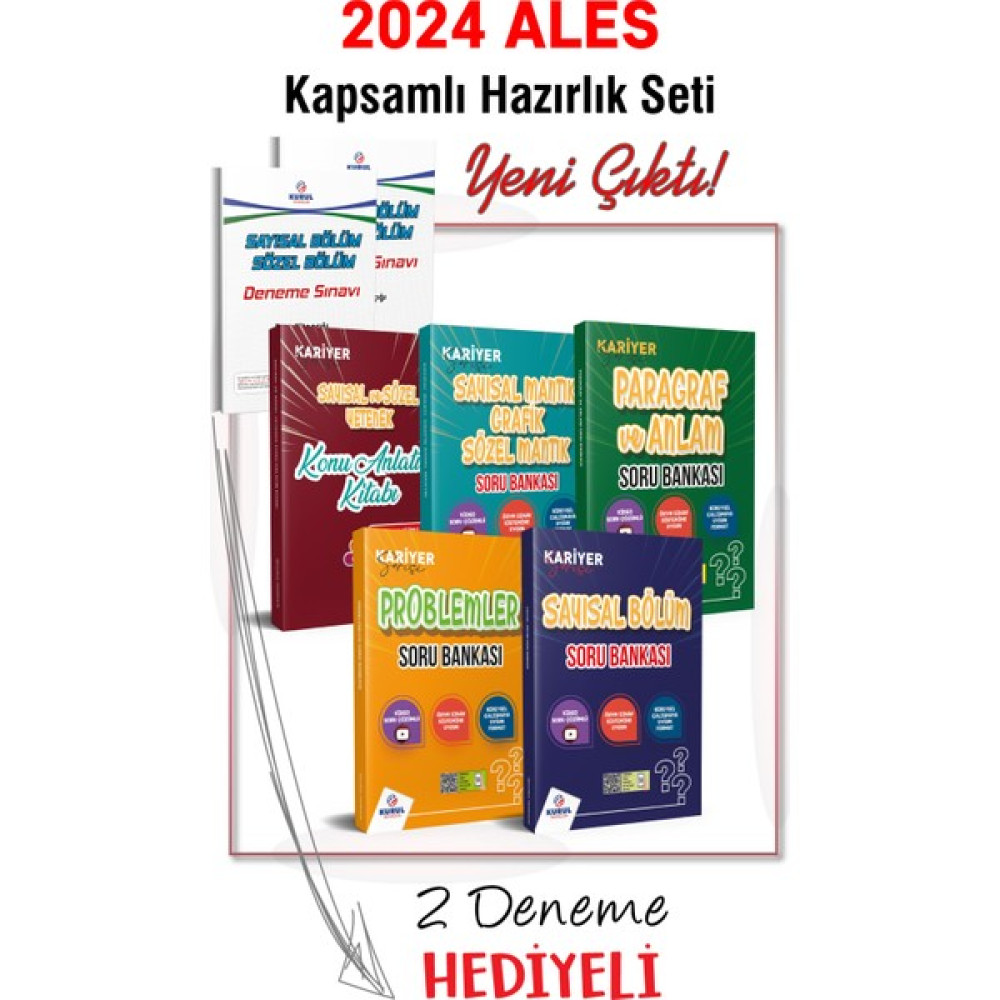 Kurul Yayıncılık 2024 Ales Tamamı Video Çözümlü Kapsamlı Hazırlık Seti ALES Fiyatı